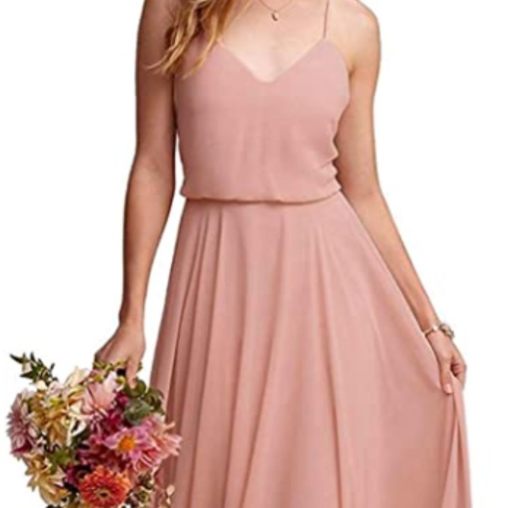Floor Length Chiffon Bridesmaid Dress